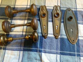 Vintage Door Knobs And Key Hole Plates