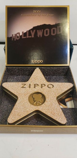 2001 Zippo Lighter Hollywood 