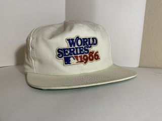 Vintage Mlb 1986 World Series Snapback/hat (york Mets)