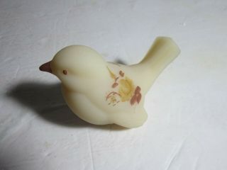 Vintage Fenton Bird Hand Painted And Signed