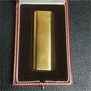 Cartier Gas Lighter Gold Horizontal Pattern