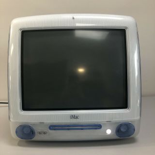 Vintage 2000 Apple iMac G3 Blue Powers On Computer Only Apple M5521 2