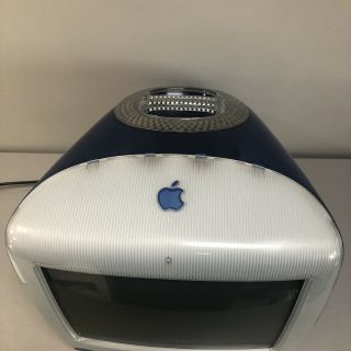 Vintage 2000 Apple iMac G3 Blue Powers On Computer Only Apple M5521 3