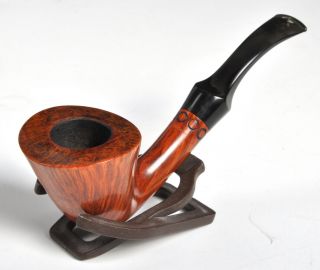 W.  O.  Larsen Made In Denmark 5 Straight Grain Tapered Bent Smoking Pipe