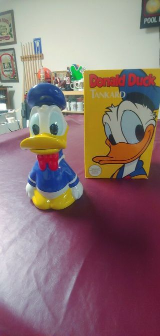 Vintage Donald Duck Disney Tankard Stein First In Series Walt Disney Co.