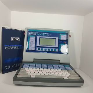 Vintage 1994 Vtech Pre Computer Power Pad With Course Book (&)