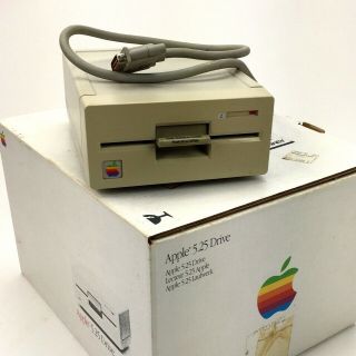 Vintage Apple 5.  25 Drive A9m0107 Floppy Drive And Box For Ii,  Iic,  Iie,  Iigs