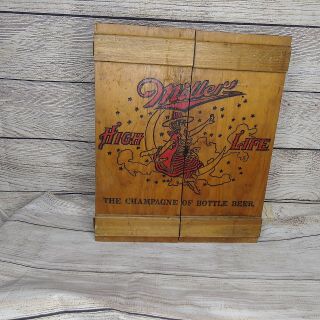 Vintage Miller High Life Wood Wall Mounted Cabinet