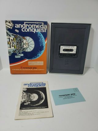 Rare 1982 Andromeda Conquest Game Avalon Apple Ii Trs - 80 Atari 400 800 Ibm Pet