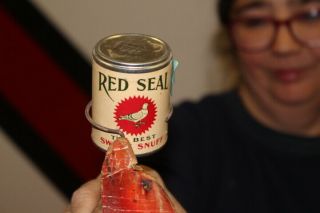 Rare Vintage 1930 ' s Red Seal Snuff Chewing Tobacco 14 
