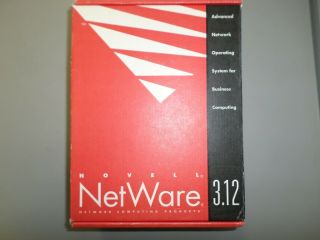 Novell Netware 3.  12 25 - User 3.  5 " Media,  Boxed