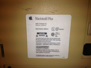 APPLE Macintosh Plus Mac M0001A 1Mb For Repair - Screen Stays Blank (Powers On) 3