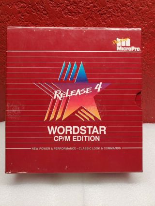 Wordstar Release 4 Cp/m Edition Box Installation Kit