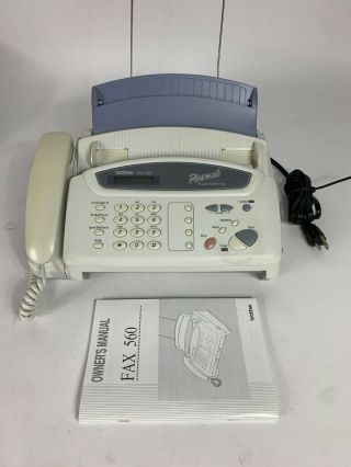 Vintage Brother Fax - 560 Personal Plain Paper Fax,  Phone,  And Copier