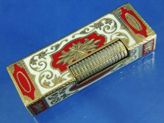 Dunhill Rollagas Lighter Engraved Roy King 18k Serviced Vintage Swiss