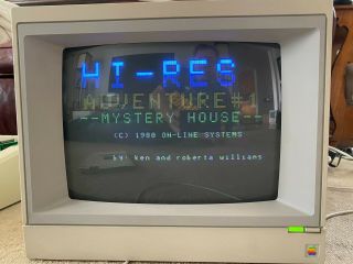 Rare On - Line Systems Mystery House HI - RES Adventure 1 Apple II Computer Game 3