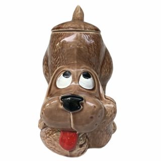 Vintage Mccoy 0272 Thinking Puppy Hound Dog Cookie Jar Canister Treats