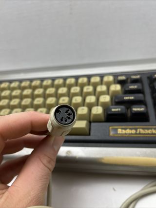 Vintage Radio Shack TRS - 80 Model ll Micro Computer Keyboard With Cord 3