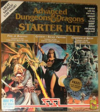 Advanced Dungeons & Dragons Starter Kit,  1992.  Complete,  With 5 Ibm 3.  5 " Disks