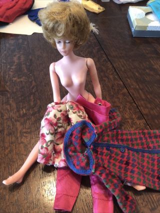 Vintage Barbie Clone Doll With Outfit And Coat