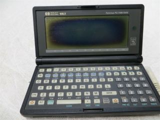 Hewlett Packard 100lx Handheld Pc With F1004a 1mb Ram Card Bad Screen As - Is Part