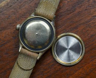 Vintage BULOVA A - 11 10AK Hacking Military Issue WW2 Watch Band SERVICED 5