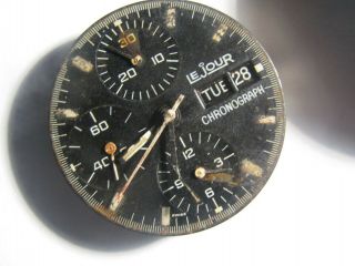 Men ' s LeJour day date Automatic Chronograph watch parts Valjoux 7750 3