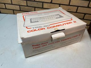 Radio Shack Trs - 80 Color Computer 2 16k Complete With Styrofoam,