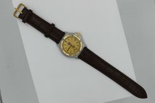 Tag Heuer Watch Mens WI1151 Crystal Brown Leather SEL 18K Gold Silver 2