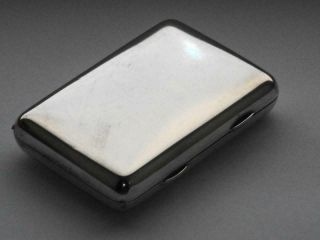 Rare Antique Victorian Solid Silver Cigarette Case By Sampson Mordan C1891