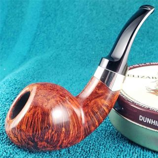 Unsmoked S.  Bang Un Silver Adorned Thick Apple Freehand Danish Estate Pipe
