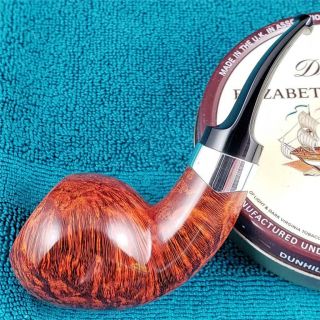 UNSMOKED S.  BANG UN SILVER ADORNED THICK APPLE FREEHAND DANISH Estate Pipe 2
