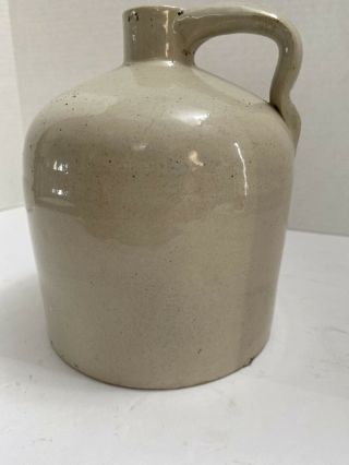 Vintage Redwing? Pottery Jug Stoneware Jar 2 Qt Very Primitive