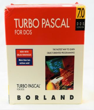 Borland Turbo Pascal 7.  0 For Dos Vintage
