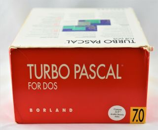 Borland Turbo Pascal 7.  0 For DOS Vintage 3
