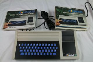 Mattel Aquarius Home Computer Video Game System W/ Box Manuals