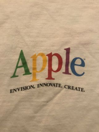 Vintage Apple Computer T - Shirt " Envision.  Innovate.  Create.  " Steve Jobs 