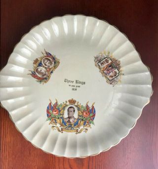 Vintage Three Kings One Year 1936 Collector Cake Plate Sovereign Potters Canada