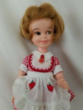 1963 Penny Brite - Deluxe Reading 8 " Doll In Dress Plus Another Dress
