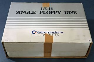 C64 Commodore 64 1541 Floppy Drive W/power Cable Box