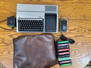 Texas Instruments Ti - 99/4a Computer - - 9 Carts - Dust Cover