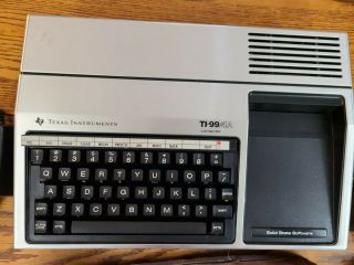 Texas Instruments TI - 99/4a Computer - - 9 carts - dust cover 2