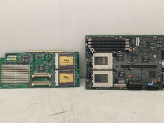 2 Vintage 1995 ? Intel Pentium Pro Circuit Boards With 2 Processors