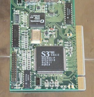 S3 VLB (Vesa Local Bus) SVGA card for 486 vintage computer with 86C805 chip set 2