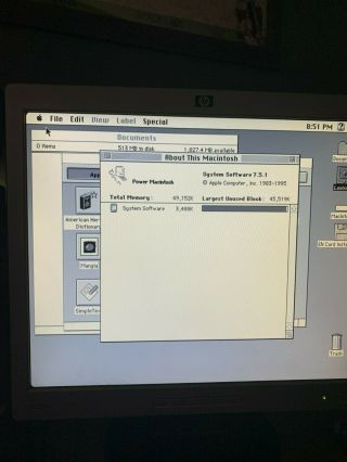 Apple Macintosh Performa 6200cd 75mhz Powerpc,  48mb Ram,  30gb Hdd Network Vga