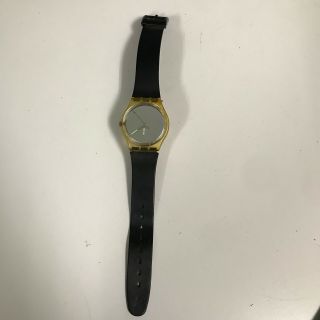 Vintage Swatch Watch Silver Face 80 
