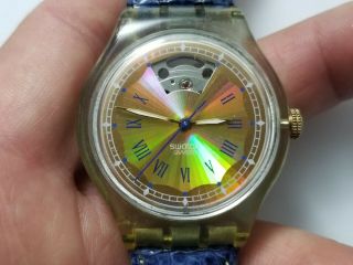 Swatch Ag 1993 Automatic Vintage Wristwatch 23 Jewels Swiss Made Water Resistant