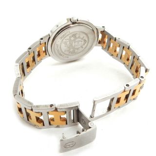 Rise - on HERMES Clipper Gold Plated Stainless Steel Boys Quartz Wrist Watch 8 6