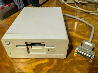 Commodore Amiga External Floppy Disk Drive Model 1010 3.  5 inch (mostly) 3