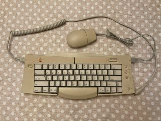 Apple Adjustable Mechanical Keyboard M1242 W/ Mouse & Cable &